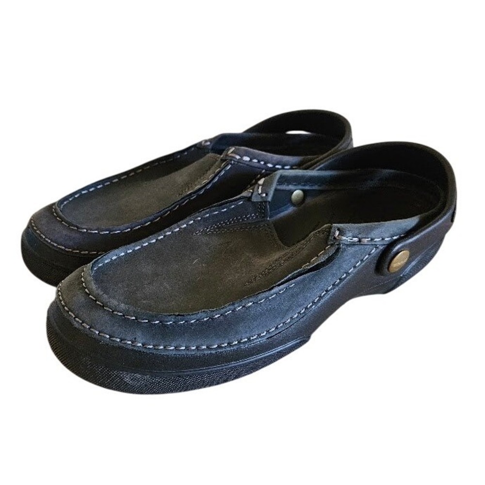 Crocs Mesa Herren Clogs Men Size 9 Black Slip On Comfort Shoes Travel Casual